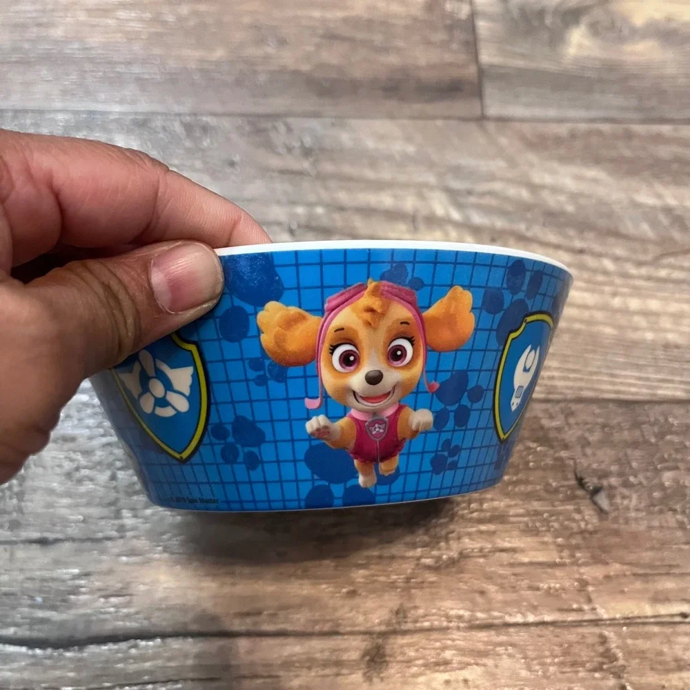 Zak‎ Designs Paw Patrol Melamine Bowl Blue Chase Marshall Skye Rubble 5.5 inch